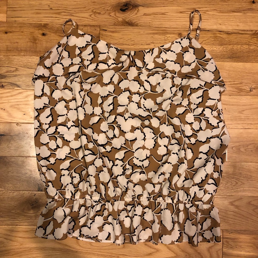 Gap Gingko Leaf Spaghetti Strap Tank Top